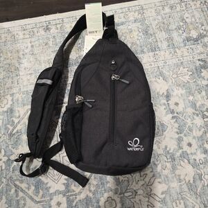 WATERFLY Gray Sling Backpack for Men